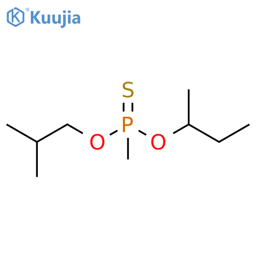 Phosphonothioic acid, methyl-, S-butyl O-(2-methylpropyl) ester (9CI) structure