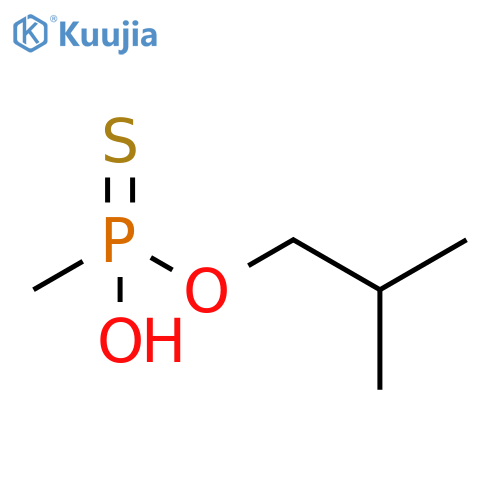 Phosphonothioic acid, methyl-, O-(2-methylpropyl) ester structure