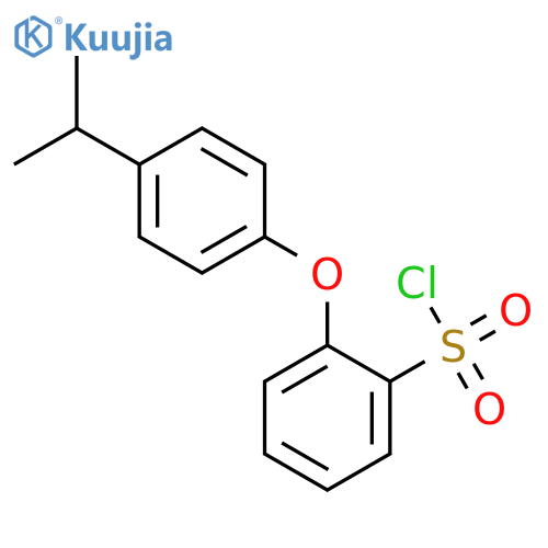 Benzenesulfonyl chloride, 2-[4-(1-methylethyl)phenoxy]- structure