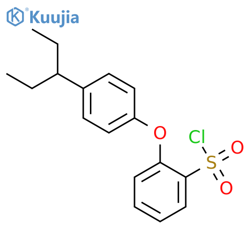 Benzenesulfonyl chloride, 2-[4-(1-ethylpropyl)phenoxy]- structure