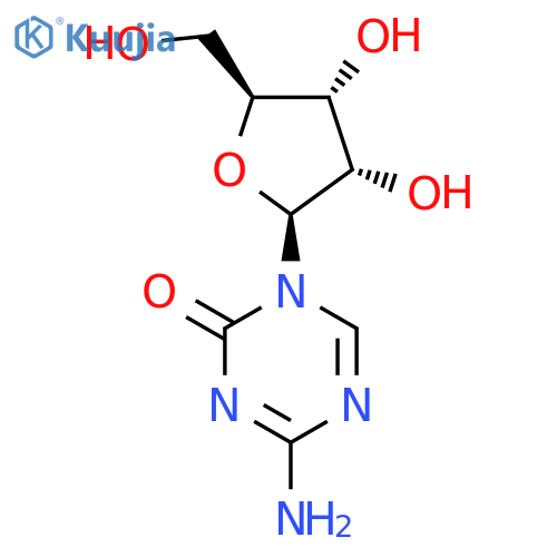 4-amino-1-[(2S,3S,4R,5S)-3,4-dihydroxy-5-(hydroxymethyl)tetrahydrofuran-2-yl]-1,3,5-triazin-2-one structure