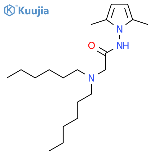 N-(2,5-dimethyl-1H-pyrrol-1-yl)-N~2~,N~2~-dihexylglycinamide structure
