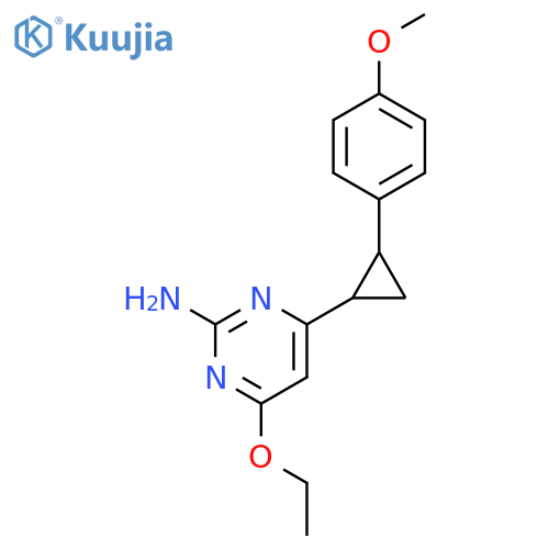 2-Pyrimidinamine, 4-ethoxy-6-[2-(4-methoxyphenyl)cyclopropyl]- structure