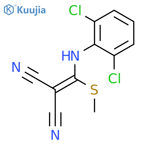 Propanedinitrile, [[(2,6-dichlorophenyl)amino](methylthio)methylene]- structure