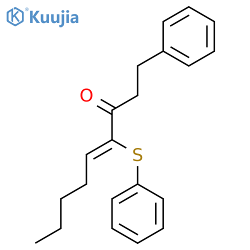4-Nonen-3-one, 1-phenyl-4-(phenylthio)-, (4Z)- structure