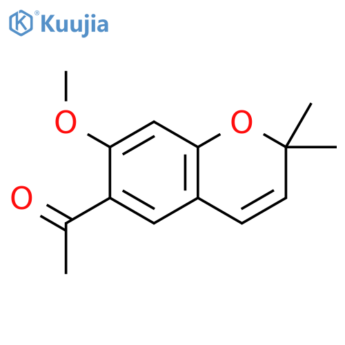 Ethanone,1-(7-methoxy-2,2-dimethyl-2H-1-benzopyran-6-yl)- structure