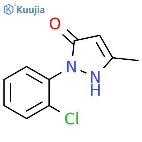 1-(3-Chlorophenyl)-3-methyl-1H-pyrazol-5(4H)-one structure