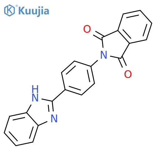 2-[4-(1H-benzimidazol-2-yl)phenyl]-1H-isoindole-1,3(2H)-dione structure
