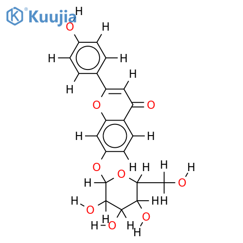 7-O-beta-D-Glucopyranoside-4',7-Dihydroxyflavone structure