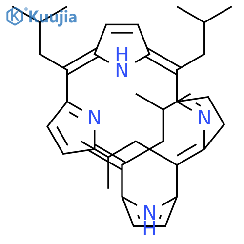 21H,23H-Porphine, 7,8-dihydro-5,10,15,20-tetrakis(2-methylpropyl)- structure
