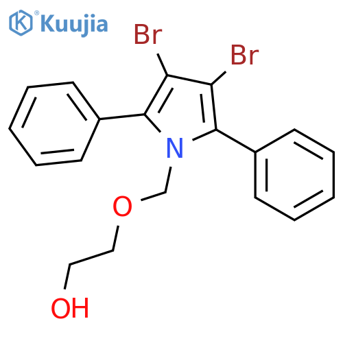 ETHANOL, 2-[(3,4-DIBROMO-2,5-DIPHENYL-1H-PYRROL-1-YL)METHOXY]- structure