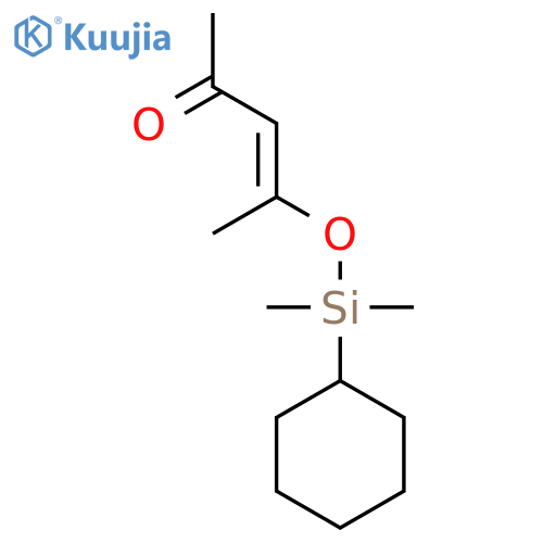 3-Penten-2-one, 4-[(cyclohexyldimethylsilyl)oxy]- structure