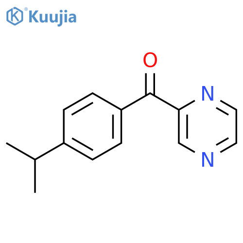 Methanone, [4-(1-methylethyl)phenyl]pyrazinyl- structure