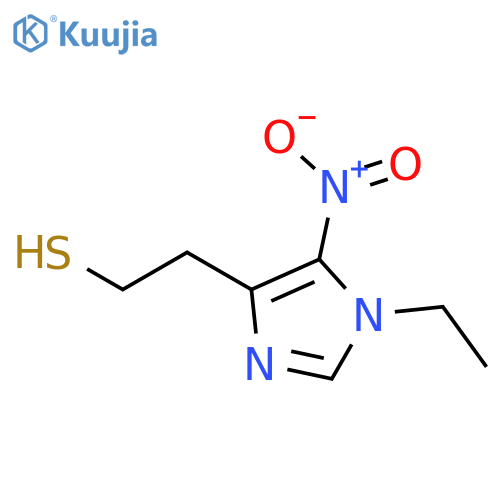 1H-Imidazole-4-ethanethiol, 1-ethyl-5-nitro- structure
