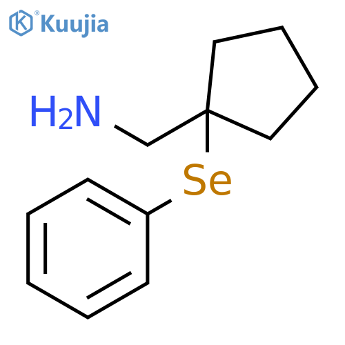 Cyclopentanemethanamine, 1-(phenylseleno)- structure