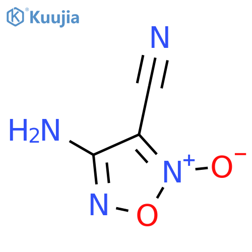 1,2,5-Oxadiazole-3-carbonitrile,4-amino-, 2-oxide structure