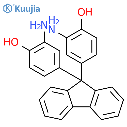 9,9-Bis(3-amino-4-hydroxyphenyl)fluorene structure