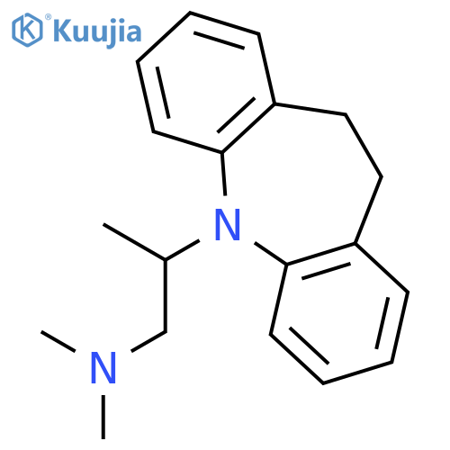 2-(10,11-dihydro-5H-dibenzo[b,f]azepin-5-yl)-N,N-dimethylpropan-1-amine structure