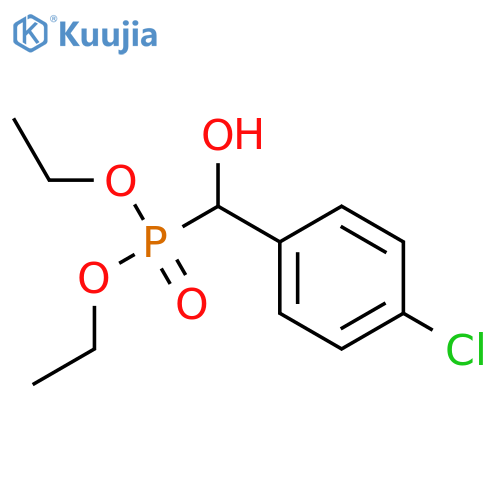 diethyl [(4-chlorophenyl)(hydroxy)methyl]phosphonate structure