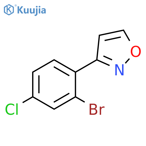 3-(2-Bromo-4-chlorophenyl)isoxazole structure