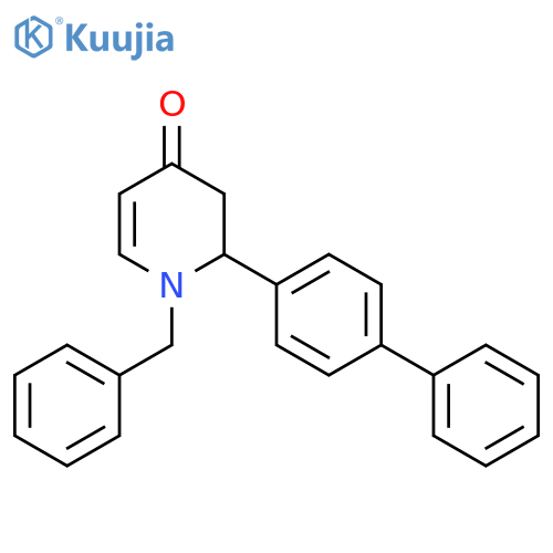 4(1H)-Pyridinone, 2-[1,1'-biphenyl]-4-yl-2,3-dihydro-1-(phenylmethyl)- structure
