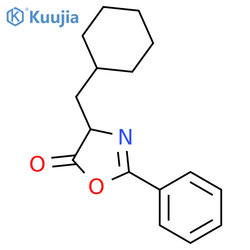 5(4H)-Oxazolone, 4-(cyclohexylmethyl)-2-phenyl- structure