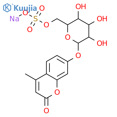 4-Methylumbelliferyl b-D-Galactopyranoside-6-sulfate Sodium Salt structure