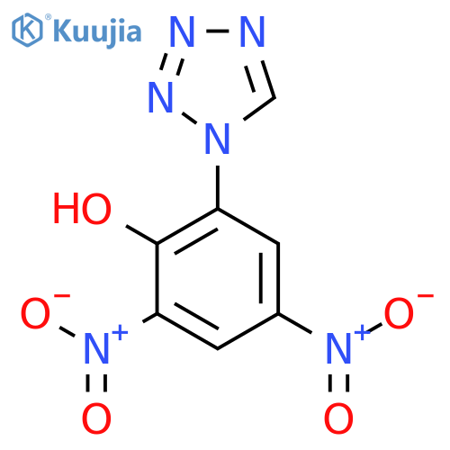 Phenol, 2,4-dinitro-6-(1H-tetrazol-1-yl)- structure