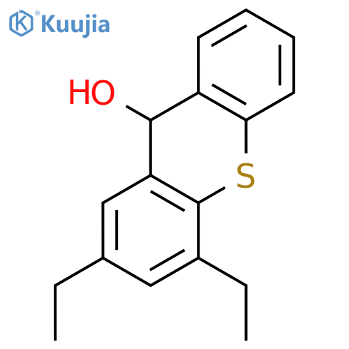 9H-Thioxanthen-9-ol, 2,4-diethyl- structure