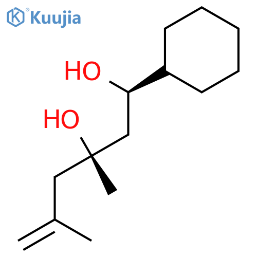 5-Hexene-1,3-diol, 1-cyclohexyl-3,5-dimethyl-, (1R,3S)-rel- structure