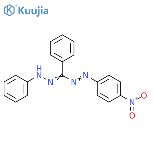 Diazene, (4-nitrophenyl)[phenyl(phenylhydrazono)methyl]- structure