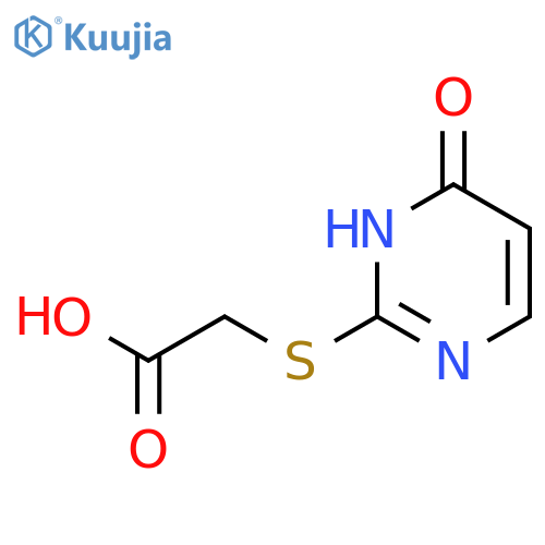 Acetic acid,2-[(1,6-dihydro-6-oxo-2-pyrimidinyl)thio]- structure
