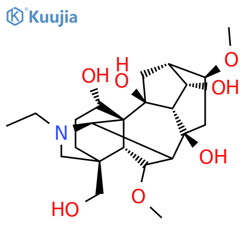 (1R,2S,3R,4S,5S,6S,8S,10R,13S,16S,17R)-11-Ethyl-13-(hydroxymethyl)-6,18-dimethoxy-11-azahexacyclo[7.7.2.12,5.01,10.03,8.013,17]nonadecane-2,4,8,16-tetrol structure
