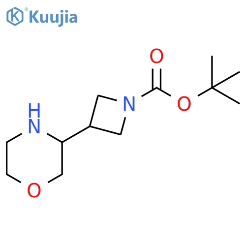 3-Morpholin-3-yl-azetidine-1-carboxylic acid tert-butyl ester structure