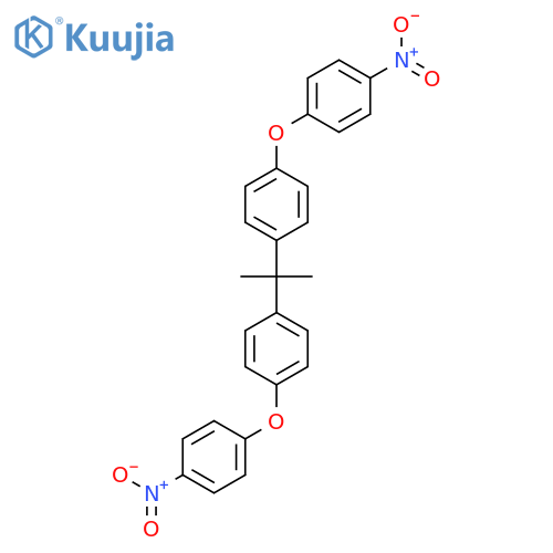 1-nitro-4-(4-{2-[4-(4-nitrophenoxy)phenyl]propan-2-yl}phenoxy)benzene structure