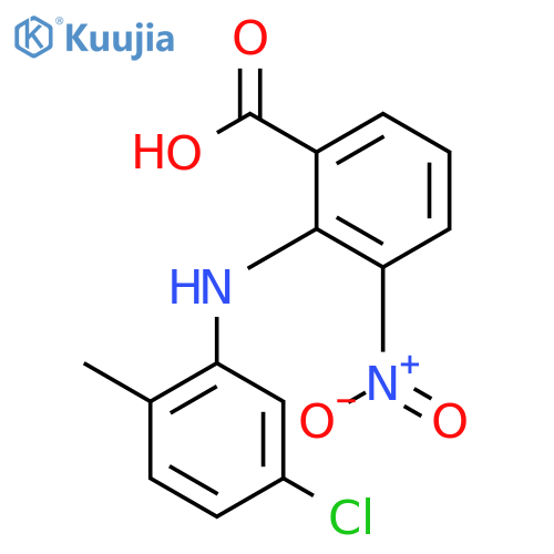 Benzoic acid, 2-[(5-chloro-2-methylphenyl)amino]-3-nitro- structure