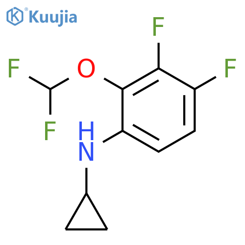Benzenamine, N-cyclopropyl-2-(difluoromethoxy)-3,4-difluoro- structure