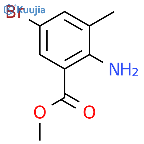 Methyl 2-amino-5-bromo-3-methylbenzoate structure