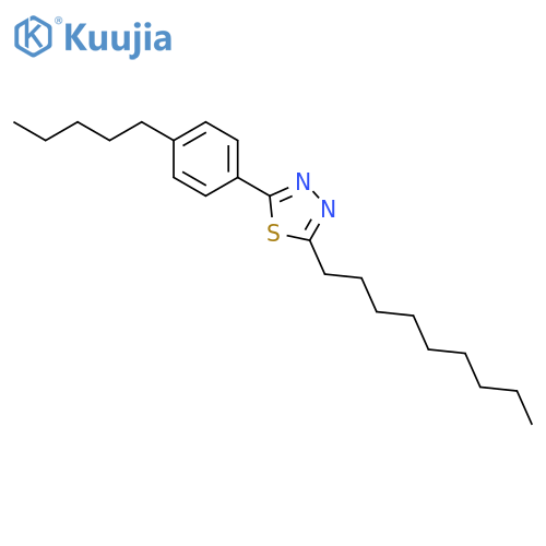 1,3,4-Thiadiazole, 2-nonyl-5-(4-pentylphenyl)- structure