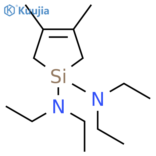 Silacyclopent-3-ene-1,1-diamine, N,N,N',N'-tetraethyl-3,4-dimethyl- structure
