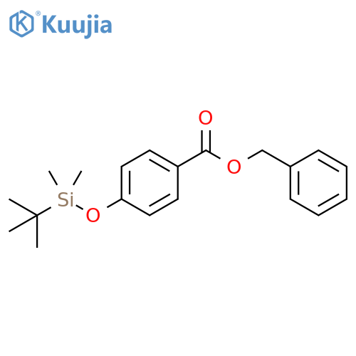 Phenylmethyl 4-[[(1,1-dimethylethyl)dimethylsilyl]oxy]benzoate structure