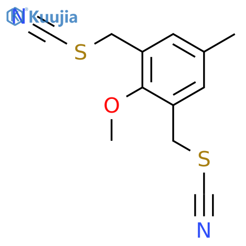 2,6-Bis(thiocyanatomethyl)-4-methylanisole structure