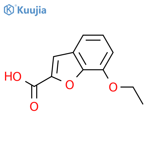 7-ethoxy-1-benzofuran-2-carboxylic acid structure