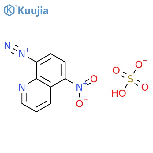 8-Quinolinediazonium, 5-nitro-, sulfate (1:1) structure