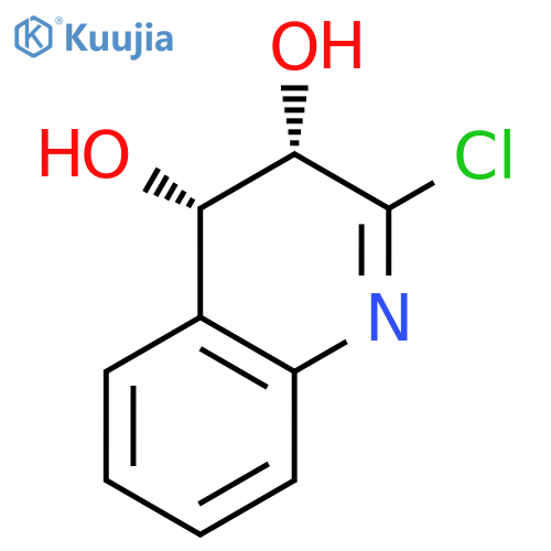 3,4-Quinolinediol, 2-chloro-3,4-dihydro-, (3S,4S)- structure