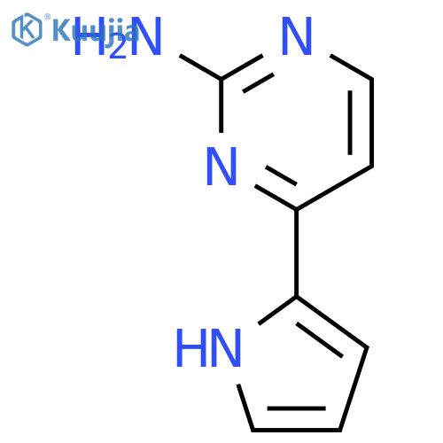 2-Pyrimidinamine, 4-(1H-pyrrol-2-yl)- structure