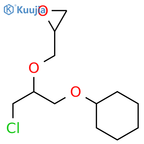 Oxirane, [[2-chloro-1-[(cyclohexyloxy)methyl]ethoxy]methyl]- structure