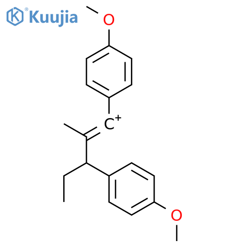 Pentenylium, 1,3-bis(4-methoxyphenyl)-2-methyl- structure