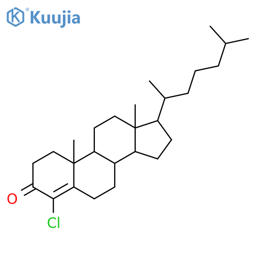 4-chlorocholest-4-en-3-one structure