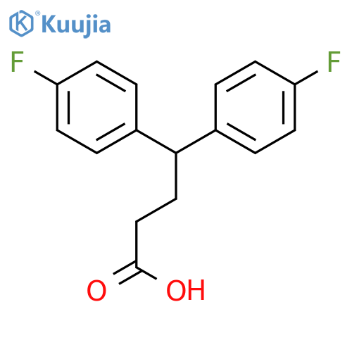 4,4-Bis(4-fluorophenyl)butanoic acid structure